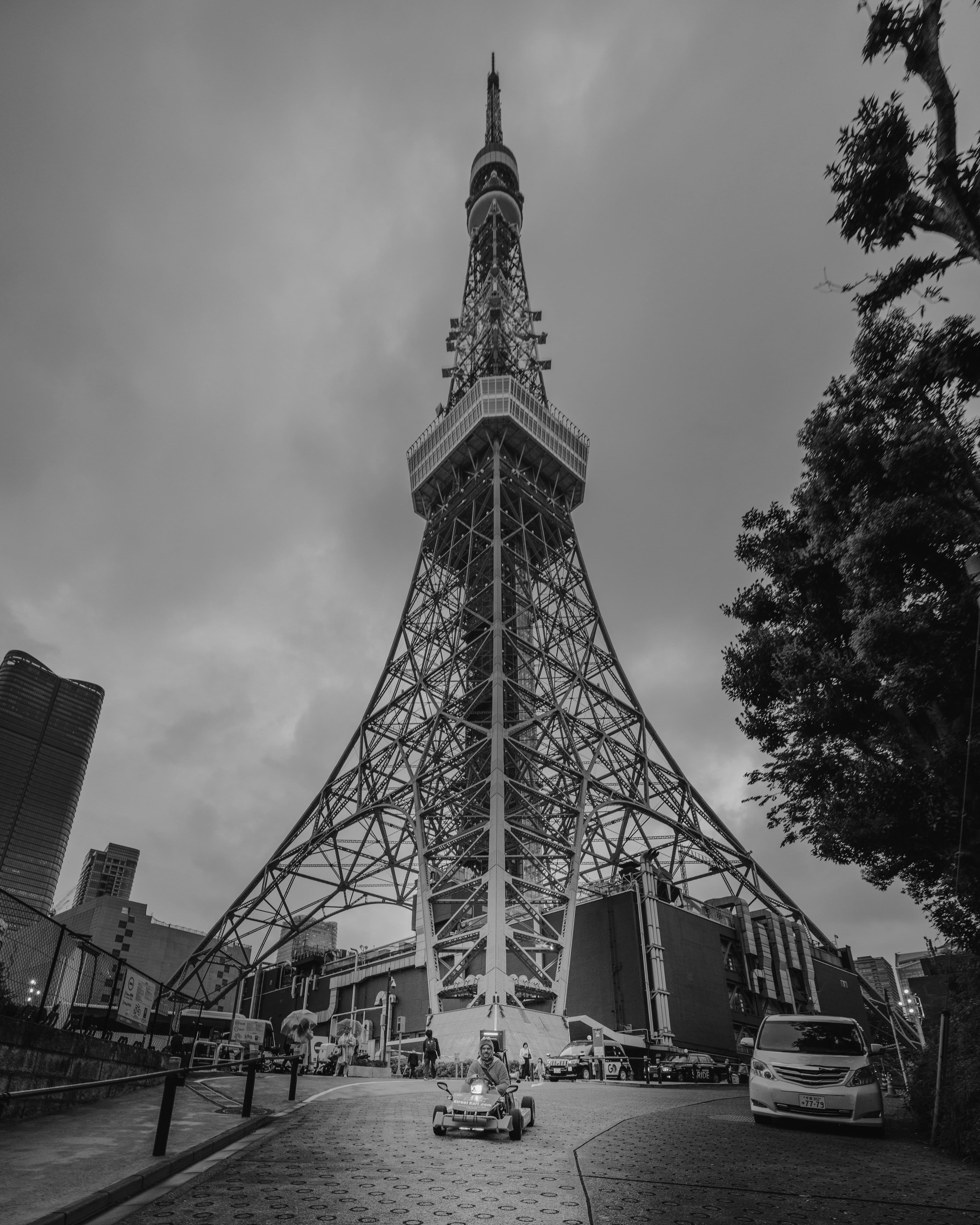 Tokyo Tower in Monochrome