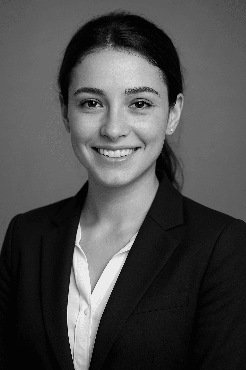 Professional Business Portrait in Monochrome